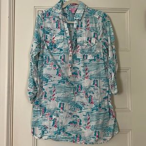 Lilly Pulitzer Lighthouse Captiva Tunic Cover Up